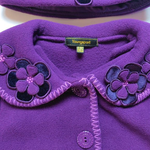 ⭐️NWOT⭐️Elegant Purple Coat & Hat 4/5 - Picture 3 of 8